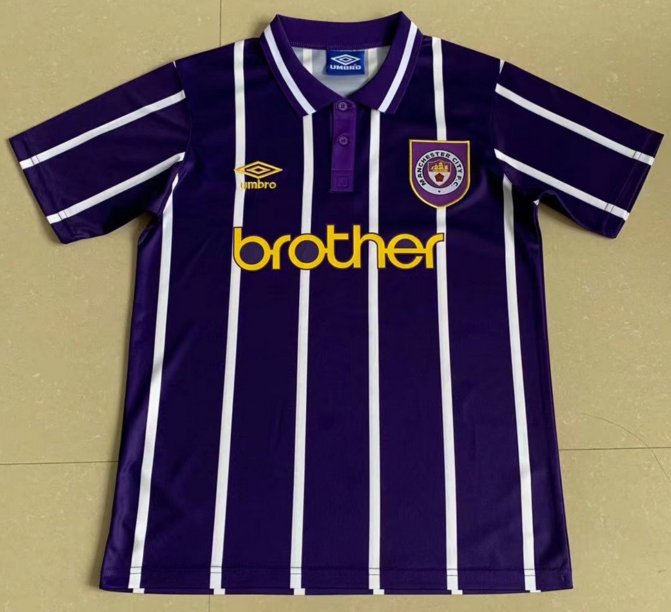 1993 Manchester City Retro Away Kit Soccer Jersey